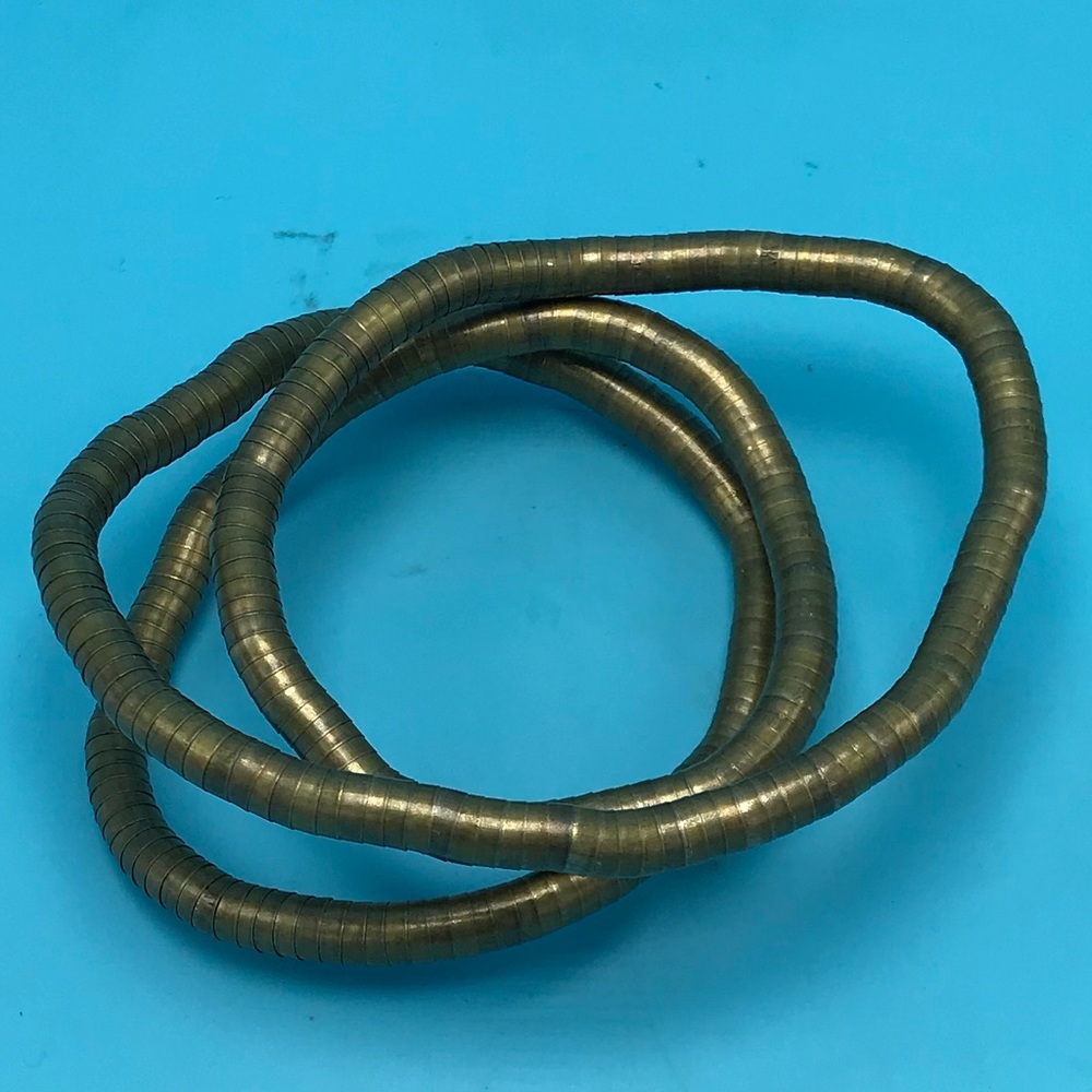 Gold Bendable Snake Coil Necklace Bracelet